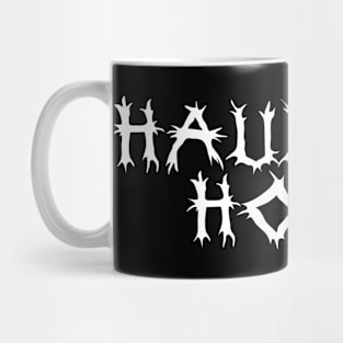 Hallows Eve Costumes Fake Metal Band HAUNTED HOME Mug